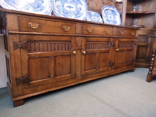 6' 6" Oak Dresser Base