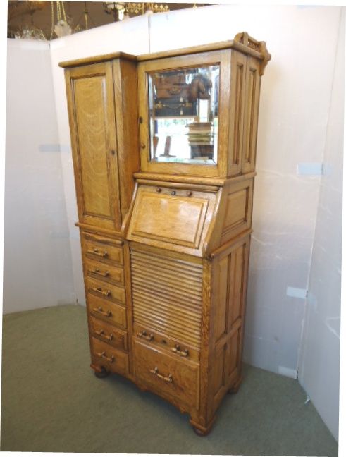 The Superb Golden Oak Dental Cabinet