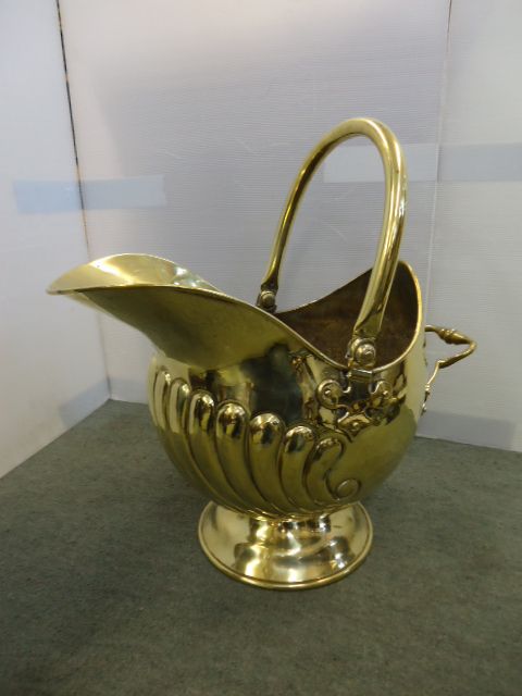 Victorian Brass Coal Bucket