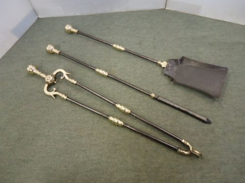 Set of Brass & Steel Fire Irons