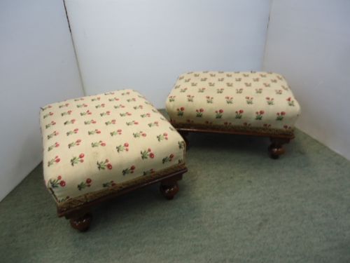 Pair of 19th Century Footstools.