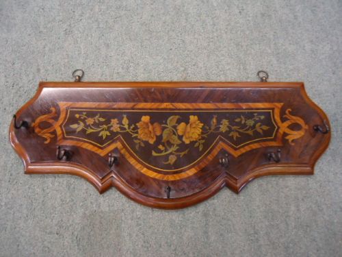 Inlaid Mahogany Key Rack