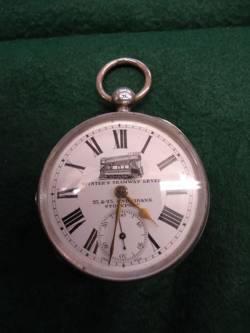 Silver Tramway Pocket Watch