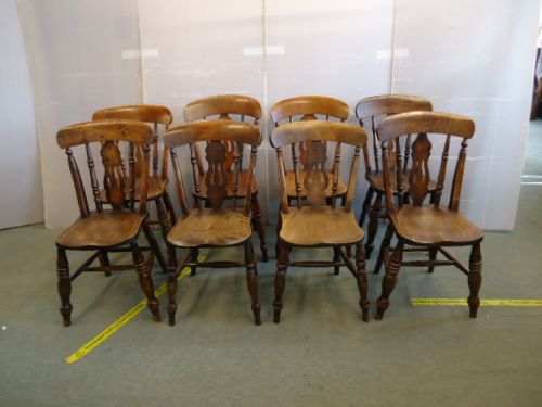 8 Fiddle Back Kitchen Chairs