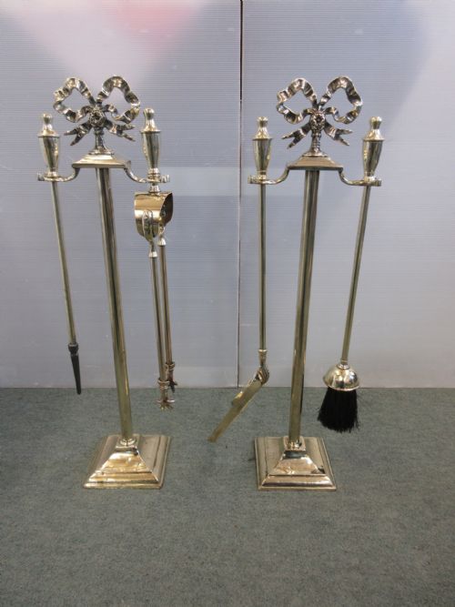 Pair of Brass Companions