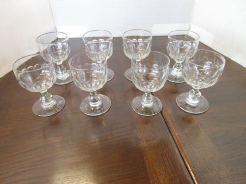 Set of 8 Faceted Rummers