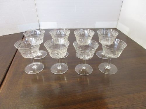 8 Champagne Saucers