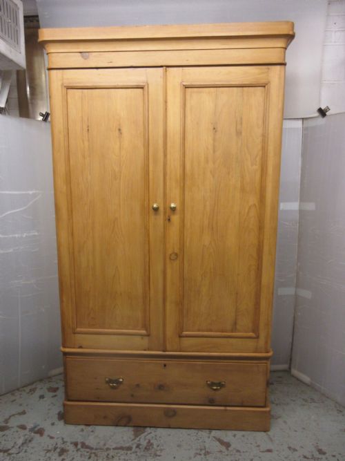 19 Century Pine Double Wardrobe