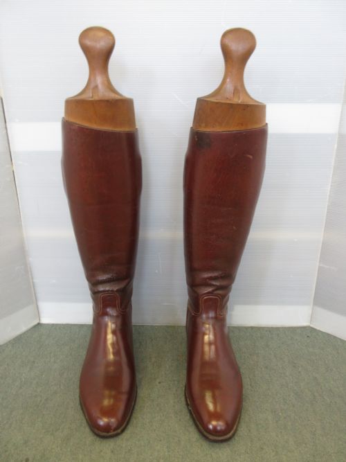Brown Leather Boots & Trees