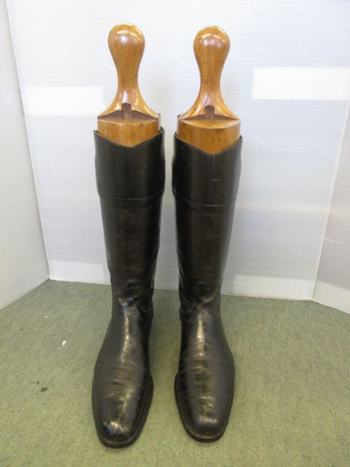 Black Leather Riding Boots