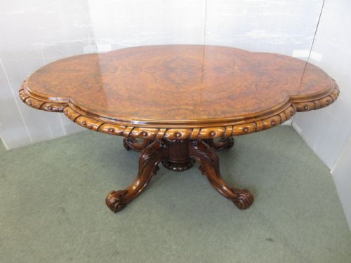 Superb Walnut Loo Table