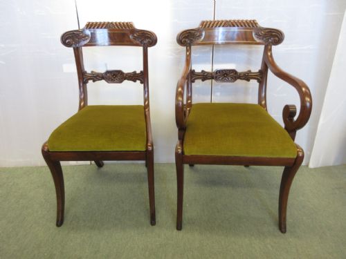 fig 1. Superb Set Of 10 Regency Chairs