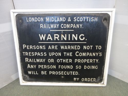 L.m.s Enamel Sign
