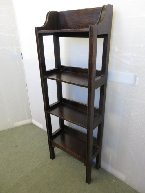 Slim Oak Bookshelf