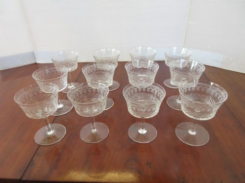 12 Pall Mall Champagne Saucers