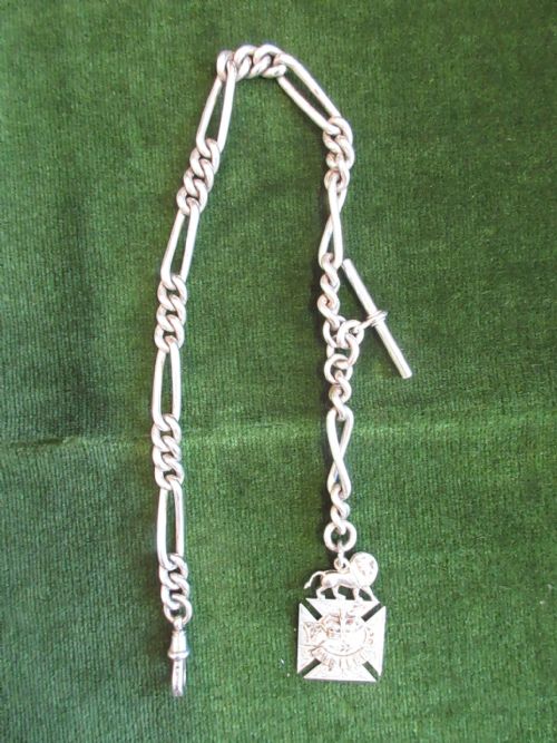 Heavy Silver Watch Chain