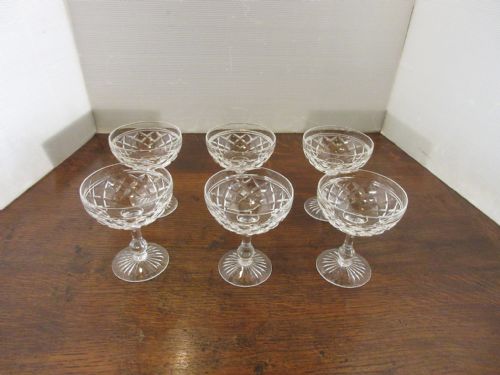 Set of 6 Champagne Saucers