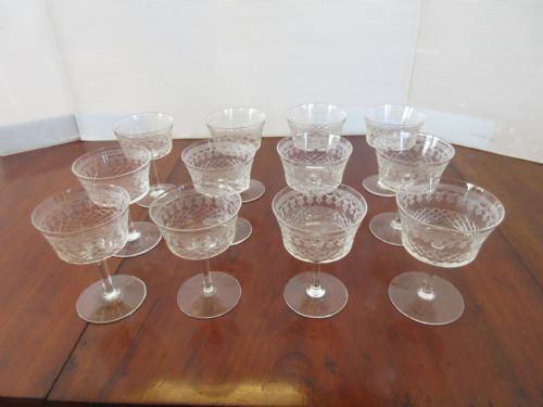 12 Pall Mall Champagne Saucers