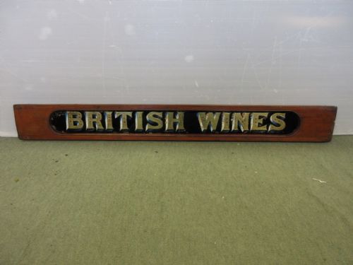 British Wines Sign