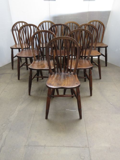 10 High Wycombe Hoop Back Chairs