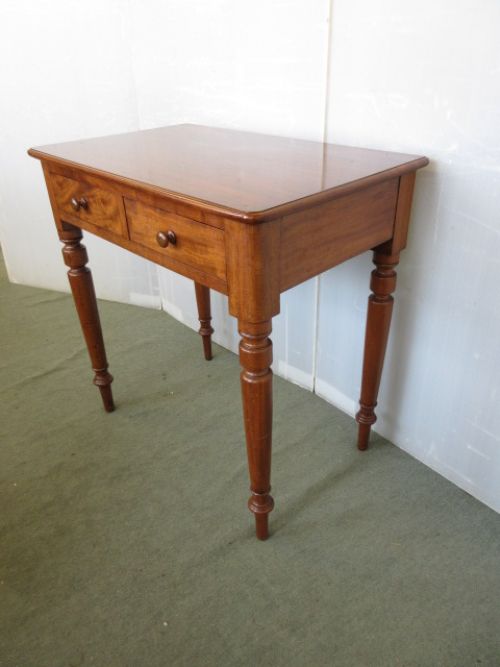 Mahogany 2 Drawer Side Table