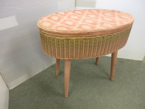 Very Rare Lloyd Loom Sewing Box
