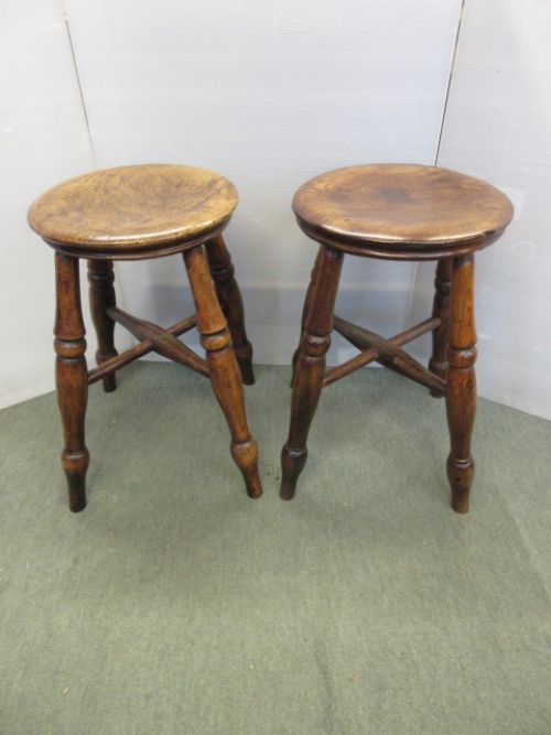 Pair of Victorian Pub Stools