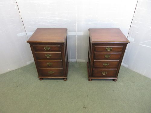 Pair of Oak Bedsides
