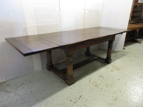 9' Oak Draw Leaf Table
