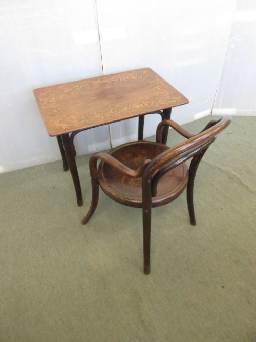 Bentwood Nursery Rhyme Table & Armchair