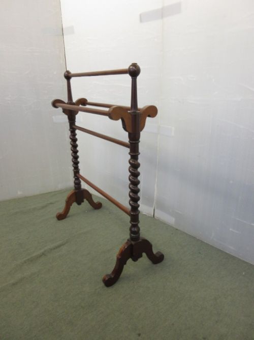 Victorian Mahogany Towel Rail