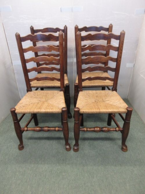 Set of 4 Period Ladder Back Chairs