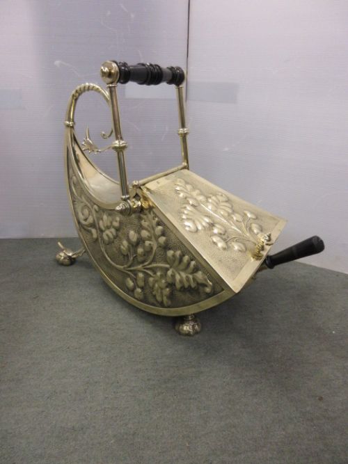 Superb Brass Coal Bucket