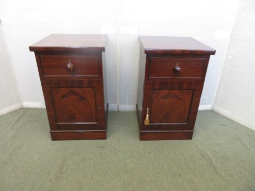 Pair of Mahogany Bedsides