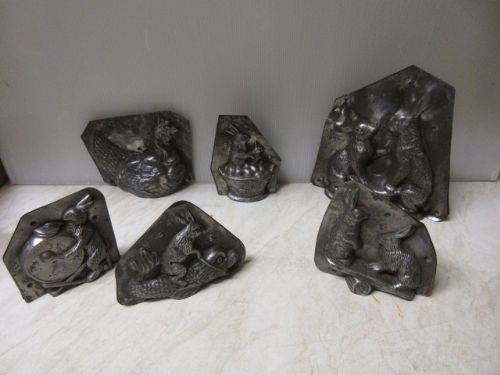 6 Tin Chocolate Moulds
