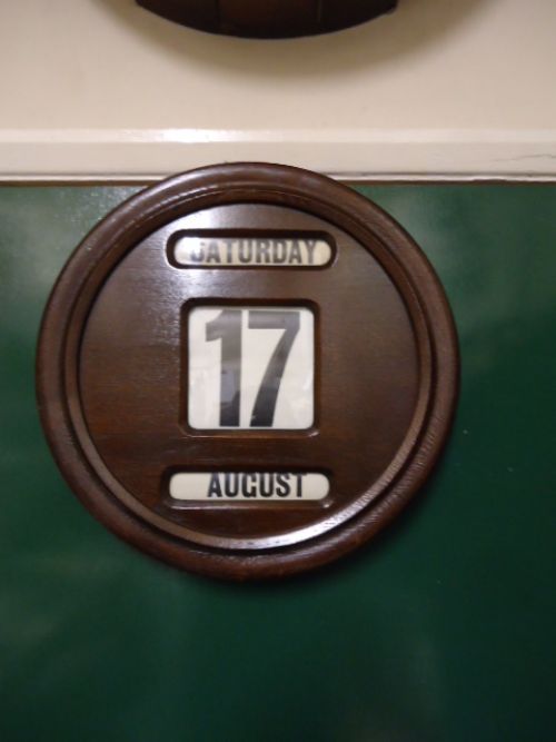 Large 16" Mahogany Calendar
