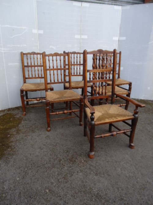 fig 1. Set of 6 Spindle Back Chairs