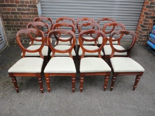 Set of 12 Victorian Chairs