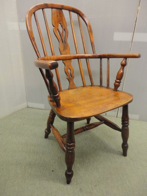 Quality Childs Yew Wood Windsor Chair