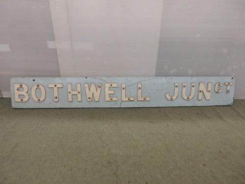 Bothwell Junction Signal Box Sign