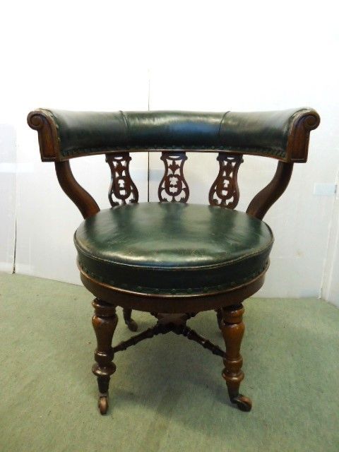 Oak Framed Revolving Office/desk Chair