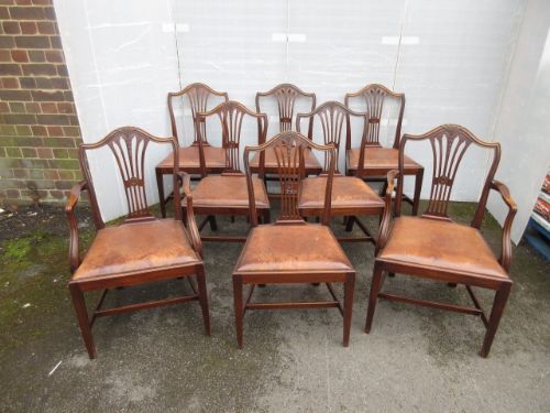 Set of 8 Mahogany Chairs