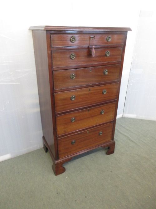 Slim Mahogany Chest of Drawers
