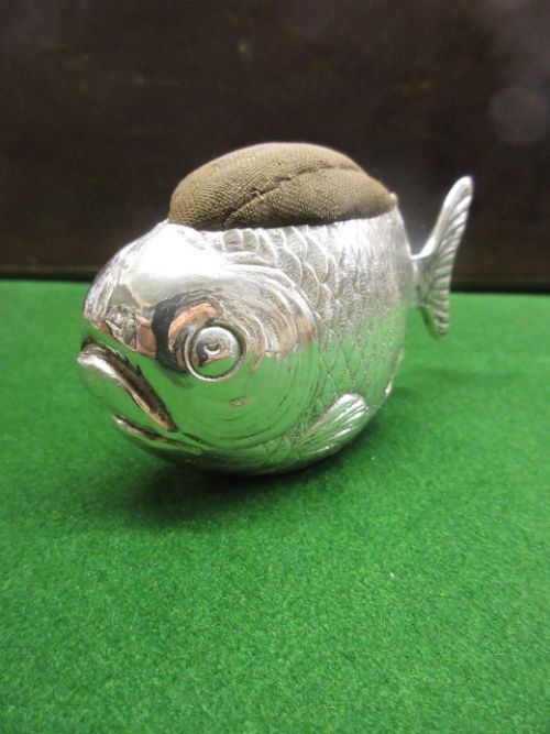 Large Silver Fish Pin Cushion