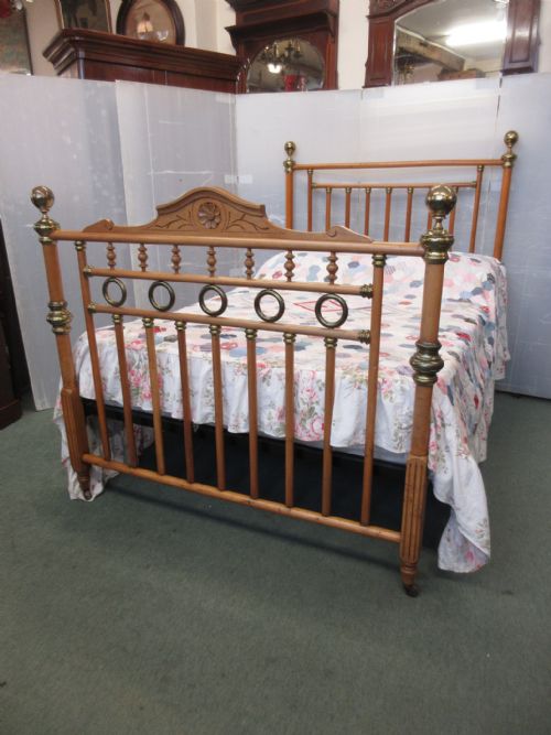 Satinwood Double Bed