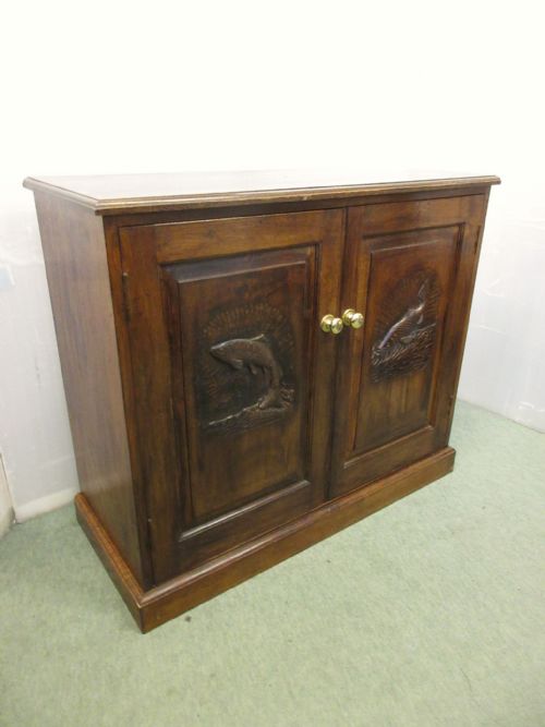 Oak Fishing Cupboard