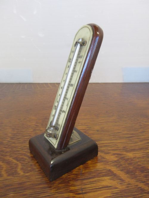 Mahogany Thermometer