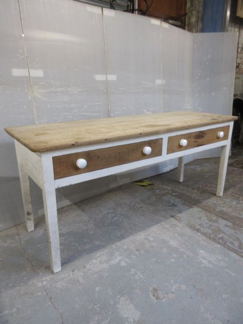 Pine 2 Drawer Table