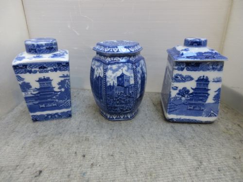 3 Ringtons Tea Caddys