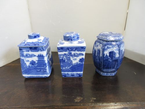 3 Ringtons Tea Caddys